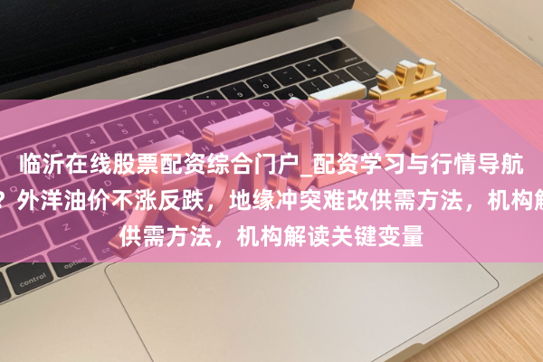 临沂在线股票配资综合门户_配资学习与行情导航 发生了什么？外洋油价不涨反跌，地缘冲突难改供需方法，机构解读关键变量
